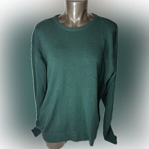 Debenhams Pure Wool Vintage Sweater in Forest Green